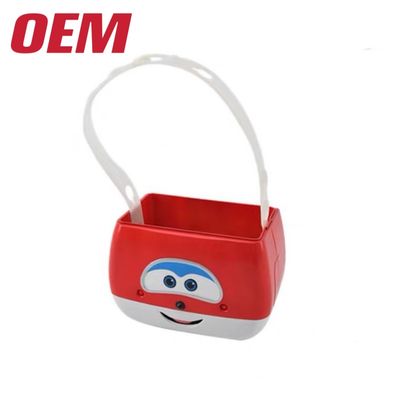 Ember Popcorn Kartun Plastik Buatan Cangkir Jerami Kustom Ember Penyimpanan Fungsi Mobil Kosong
