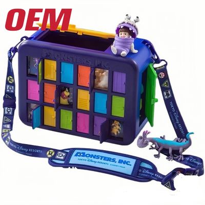 Custom ABS Popcorn Bucket Plastic Shoulder Bag Cartoon Toy Buat Karakter Popcorn Bucket