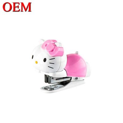 Plastik Custom Cute Kitty CatAnimal Shape Office Stapler/School Stapler untuk siswa