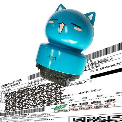 2023 Custom Children Flash Toy Animal Personal Clothing Fabric Self Inking Nama Kartun Stempel untuk Anak-anak