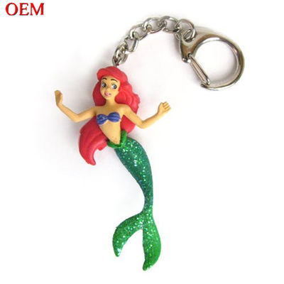 Custom Little Mermaid Ariel Figur Keychain Mainan