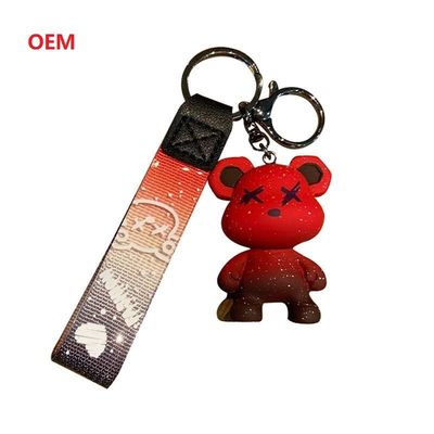 Keychain Karakter 3D Keychain Custom Dengan Metal Key Ring