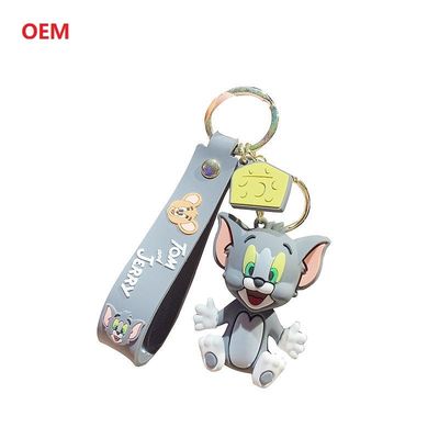 Keychain Karakter 3D Custom Dengan Metal Key Ring