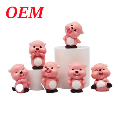 Blind Box Head Tilt Cute Pink Ruby Mainan Plastik