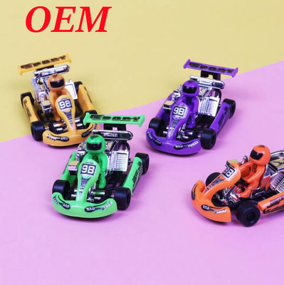 Mainan Plastik Custom / Mainan Mobil Balapan PVC untuk Anak-anak